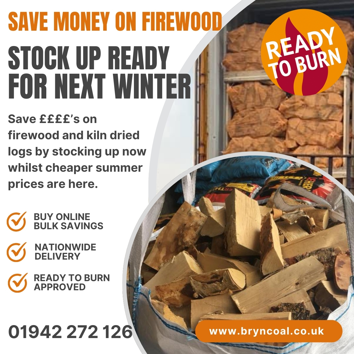 Firewood Delivered in Bulk